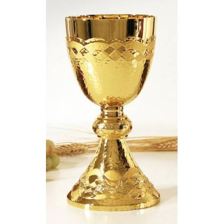 Kelk H 21 Cm Diam 10 Cm Verguld 