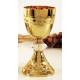 Kelk H 21 Cm Diam 10 Cm Verguld 