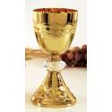 Kelk H 21 Cm Diam 10 Cm Verguld 