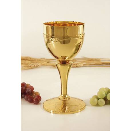 Kelk H 22 Cm Diam 10 Cm Verguld 