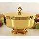 Ciborie H 13.5 Cm Diam 16 Cm Verguld 