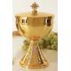 Ciborie H 19.5 Cm Diam 14 Cm Verguld 