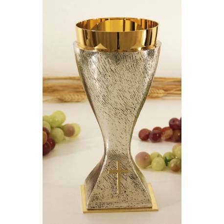 Kelk H 22 Cm Diam 9.5 Cm Verzilverd 