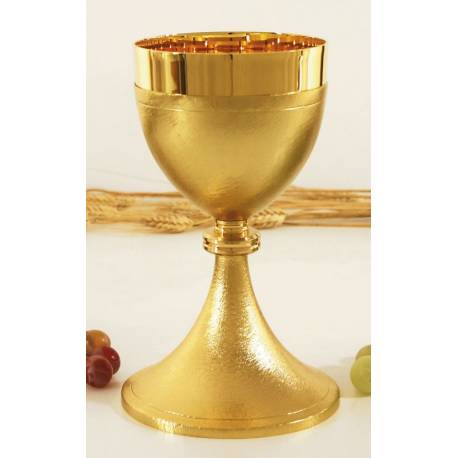 Calice H 19.5 Cm Diam Ouv. 10 Cm Doré