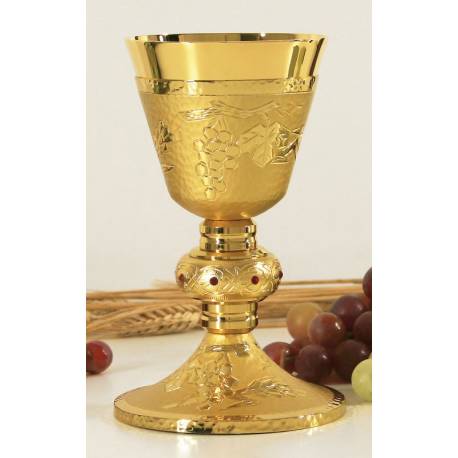 Calice H 19 Cm Diam Ouv. 9.5 Cm Doré