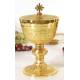 Ciborie H 22 Cm Diam 12 Cm Verguld 