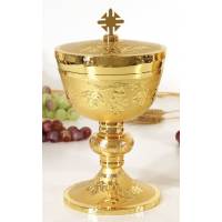 Ciborie H 22 Cm Diam 12 Cm Verguld 