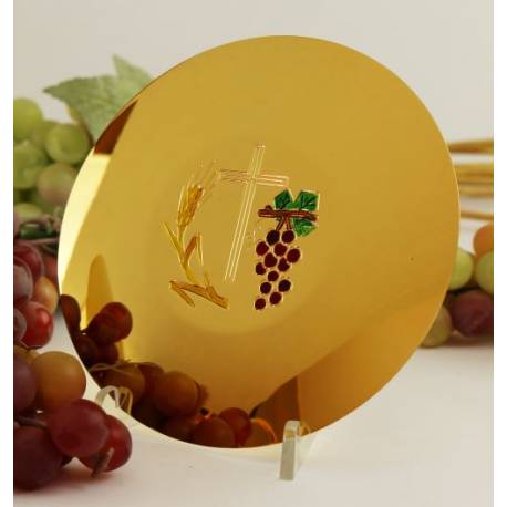 Pateen Diam 15 Cm Verguld + Email 