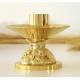 Kandelaar Basis Diam 7 Cm H 9 Cm Diam Kaars 4 Cm Verguld 