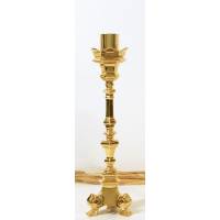 Kandelaar H 40 Cm Diam Kaars 4 Cm Verguld 