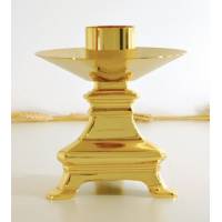 Kandelaar H 16 Cm Diam Kaars 5 Cm Verguld 