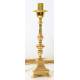 Bougeoir H 40 Cm Diam Bougie 4 Cm Doré