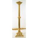 Kandelaar H 80 Cm Diam Kaars 5 Cm Verguld 