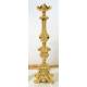 Kandelaar H 65 Cm Diam Kaars 5 Cm Verguld 