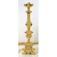Kandelaar H 65 Cm Diam Kaars 5 Cm Verguld 