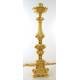 Kandelaar H 100 Cm Diam Kaars 6 Ou 8 Cm Verguld 