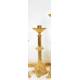 Kandelaar H 40 Cm Diam Kaars 4 Cm Verguld 