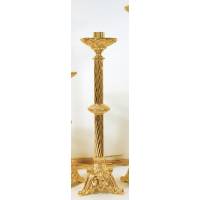Kandelaar H 50 Cm Diam Kaars 4 Cm Verguld 