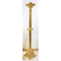 Kandelaar H 60 Cm Diam Kaars 4 Cm Verguld 