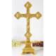 Croix Sur Base H 50 Cm Doré