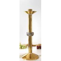 Bougeoir H 40 Cm Diam Bougie 5 Cm Bi-Couleur