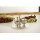 Set Pour Huiles Saintes 3 Ampoules Cat/Chr/Inf D 22 Cm Argenté