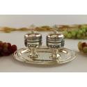 Set Pour Huiles Saintes 2 Ampoules Cat/Chr Argenté