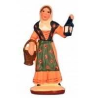 Santon Gateau 7 Cm Vrouw Met Lantaam 