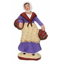 Santon Gateau 7 Cm Vrouw Met Tomaten 