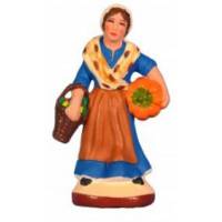 Santon Gateau 7 Cm Vrouw Met Pompoen 