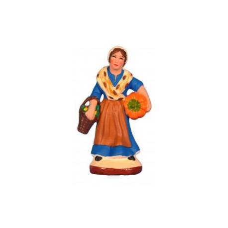 Santon Gateau 7 Cm Vrouw Met Pompoen 