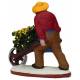 Santon Gateau 7 Cm Jardinier A La Brouette