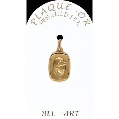 Médaille plaqué-or - Vierge