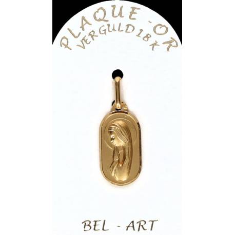 Médaille plaqué-or - Vierge