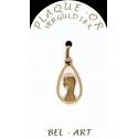 Médaille plaqué-or - Vierge Ajourée