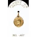Médaille plaqué-or - Vierge - 15 mm