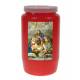 Kaars 3 Dagen / rood / Kersttafereel 