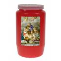 Kaars 3 Dagen / rood / Kersttafereel 