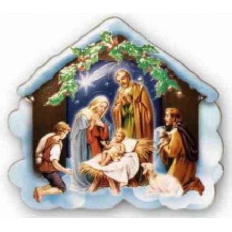 Magneetplaatje - Kersttafereel 