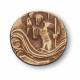 Medaille Aimantee St Christophe-Bronze-4 Cm