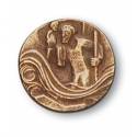 Medaille Aimantee St Christophe-Bronze-4 Cm
