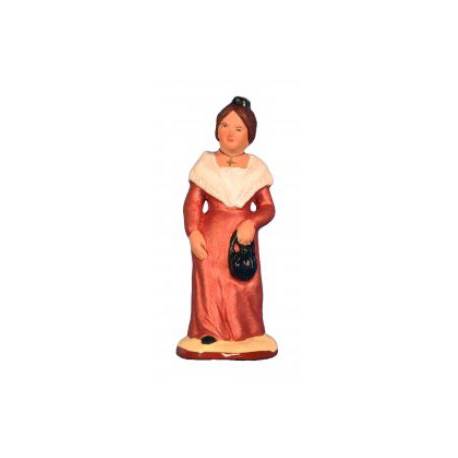 Santon Gateau 7 Cm Arlesienne Rouge