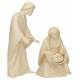 Ste Famille Jesus Séparé Bois Sculpté 19 Cm Naturel Ciré