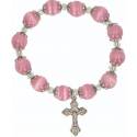 Bracelet 4 Cm Verre - Rose