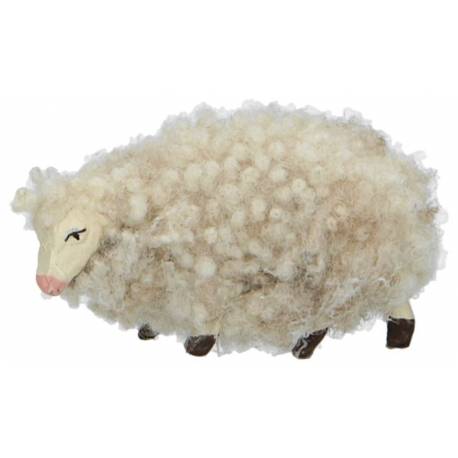Santon Napolitain 08 Cm Mouton Avec Laine