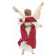Houtsnijwerk Gloriaengel voor kerstfiguren van 20 cm / Gekleurd 