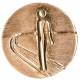 Plaque Ronde 2.2 Cm Sur La Route Bronze