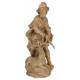 Houtsnijwerk beeld Heilige Hubertus 25 cm gepatineerd hout 