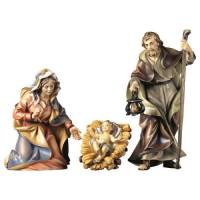 Houtsnijwerk H Familie 12 Cm / Gekleurd 