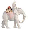 Zadel oor Olifant : houtsnijwerk kerstgroep Komet 12 cm 